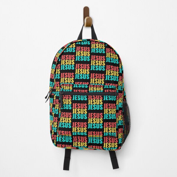 Item preview, Jesus Jesus Jesus - Bold Colorful Repeating Text Typography designed and sold by Shape Snip Studio.
