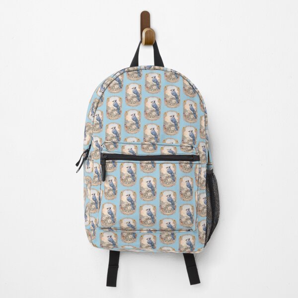 Item preview, Heritage Maximalism Blue Jay Art Nouveau Nature Print designed and sold by BorgSpareParts.