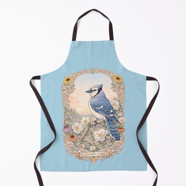 Aperçu de l'œuvre Heritage Maximalism Blue Jay Art Nouveau Nature Print créée et vendue par BorgSpareParts.