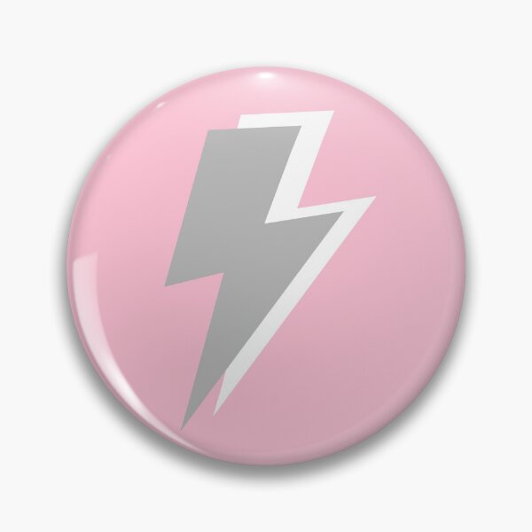 Item preview, Grey and White Lightning Bolts on Pink  designed and sold by OneThreeSix.