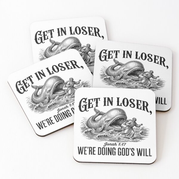 Item preview, Get In Loser We Are Doing Gods Will Jonah Whale Bible Meme designed and sold by PonyRoniku.