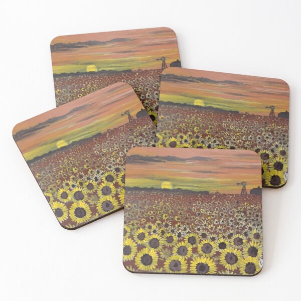 Item preview, In the sunflower field at sunset designed and sold by Matt Starr Fine Art .