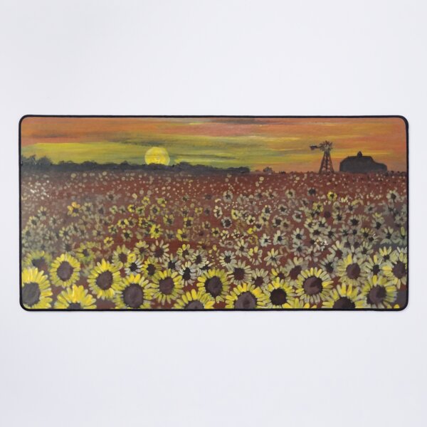 Item preview, In the sunflower field at sunset designed and sold by Matt Starr Fine Art .