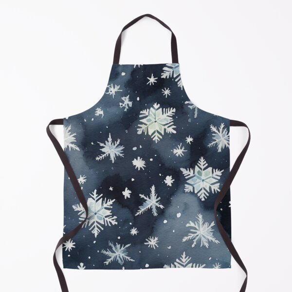 Item preview, Snowflakes Falling Watercolor Seamless Winter Pattern designed and sold by sana designer.