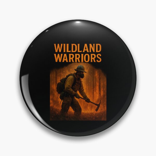 Item preview, Wildland Warriors Firefighter Battle Scene - Cinematic Wildfire Art designed and sold by MKreative Studio.