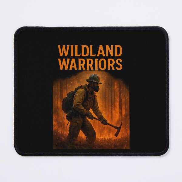 Item preview, Wildland Warriors Firefighter Battle Scene - Cinematic Wildfire Art designed and sold by MKreative Studio.
