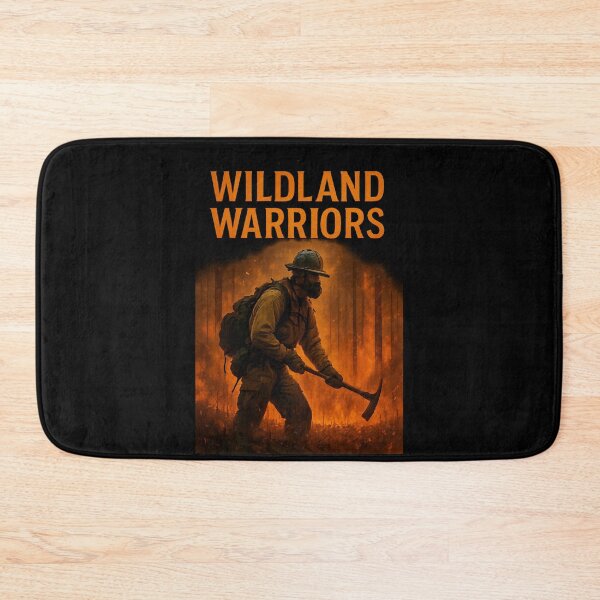 Item preview, Wildland Warriors Firefighter Battle Scene - Cinematic Wildfire Art designed and sold by MKreative Studio.