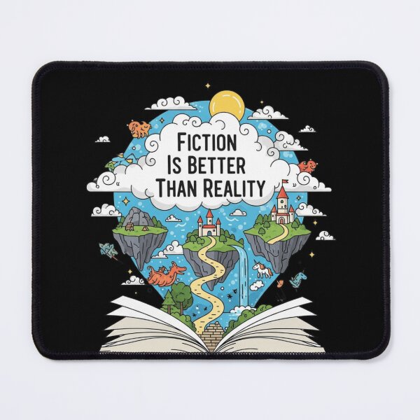 Item preview, Fiction Is Better Than Reality Design For Book Lover  designed and sold by Thread&Fable.