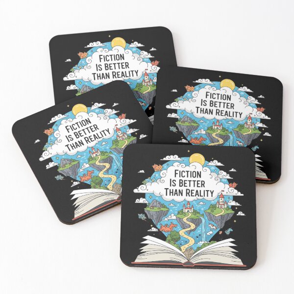 Item preview, Fiction Is Better Than Reality Design For Book Lover  designed and sold by Thread&Fable.