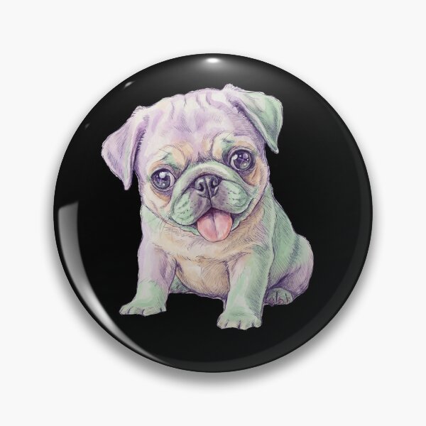 Item preview, Cute Derpy Kawaii Pug – Sweet Anime Dog designed and sold by Karlas-things.