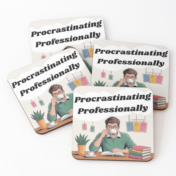 Item preview, Procrastinating Professionally designed and sold by HeliotropeArt.