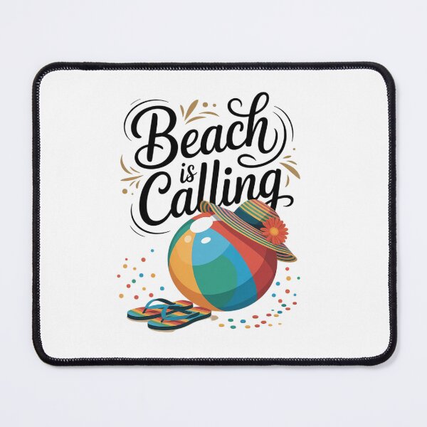 Item preview, Beach Life Is Calling Summer Vacation Flip Flops Beach Ball  designed and sold by angolinnArt.