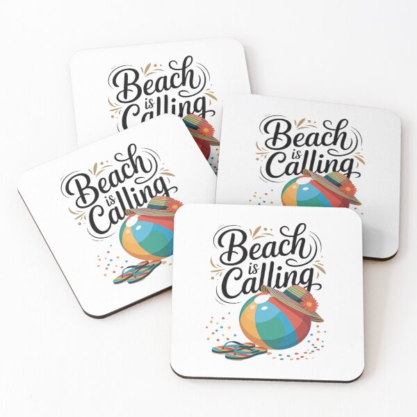 Item preview, Beach Life Is Calling Summer Vacation Flip Flops Beach Ball  designed and sold by angolinnArt.