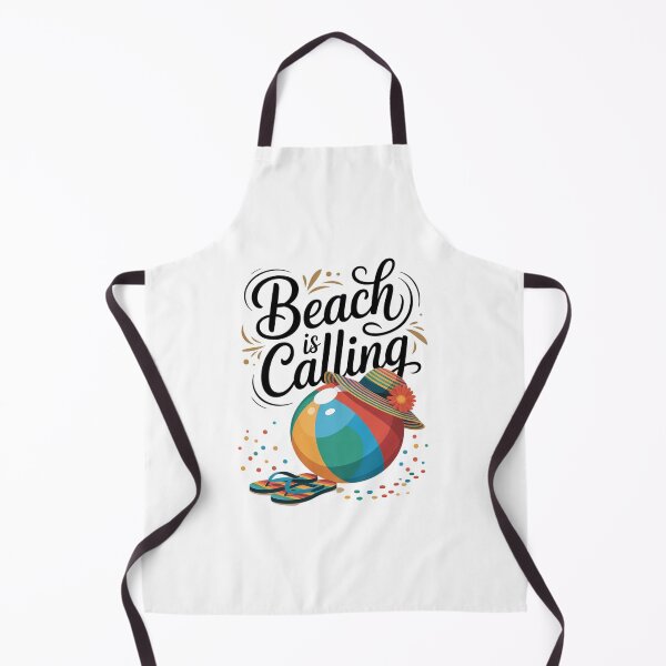 Item preview, Beach Life Is Calling Summer Vacation Flip Flops Beach Ball designed and sold by angolinnArt.