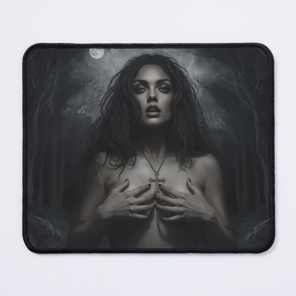 Item preview, Moonlit Forest Fear – Dark Fantasy Vulnerability Art designed and sold by ShadeScapeArt.