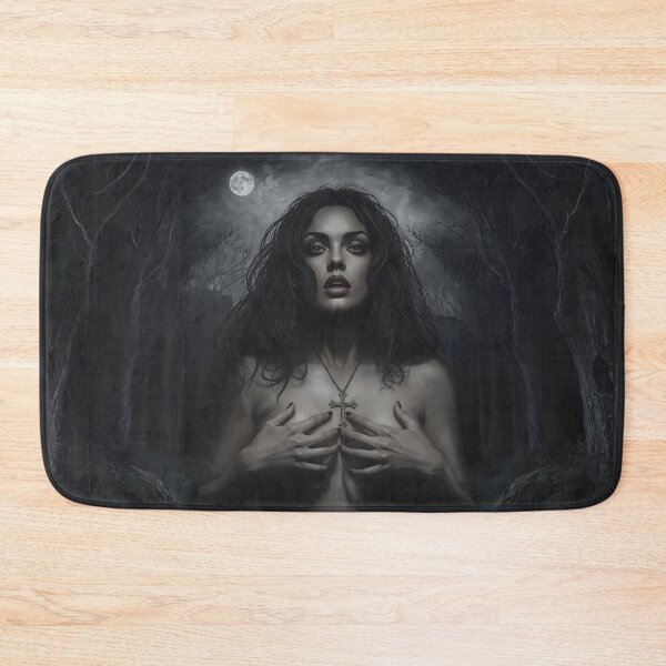 Item preview, Moonlit Forest Fear – Dark Fantasy Vulnerability Art designed and sold by ShadeScapeArt.