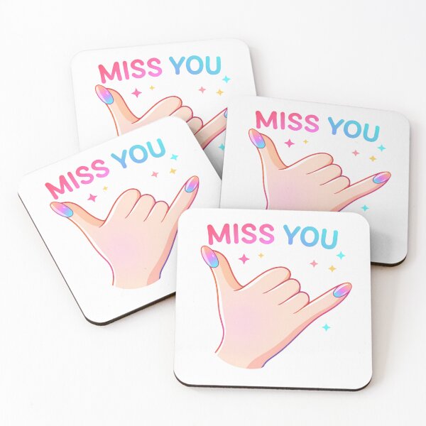 Item preview, Miss You Shaka Hand Gesture Pink Pastel Aesthetic Trendy Sticker Design designed and sold by DreamsMRC.