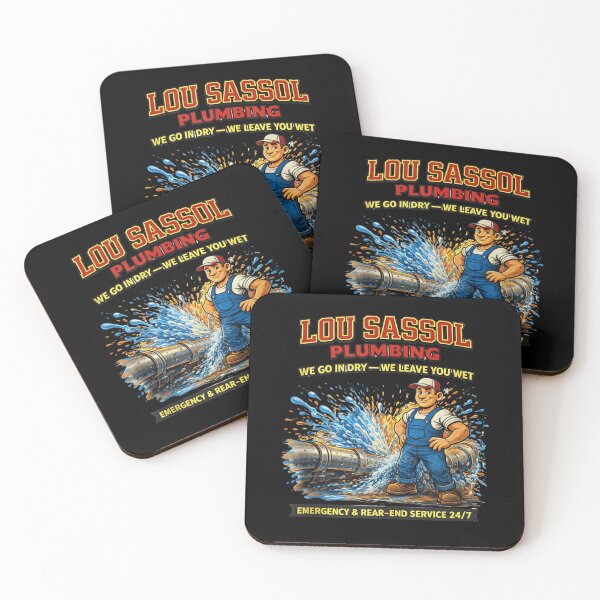 Item preview, Lou Sassol Plumbing We Go In Dry We Leave You Wet designed and sold by Suzu Comena.