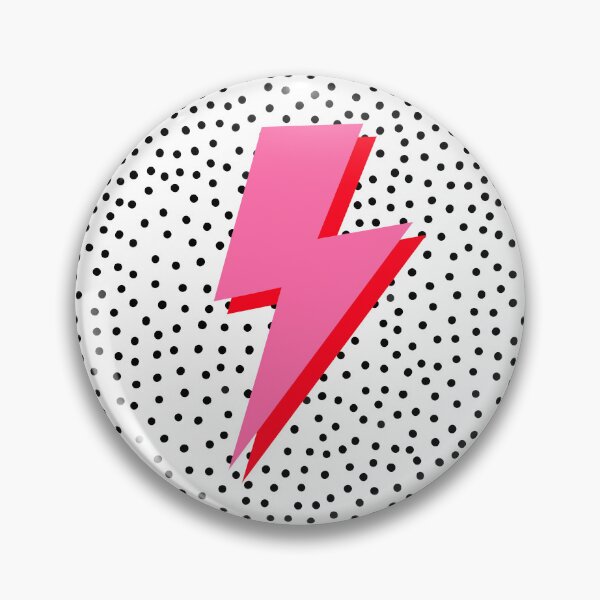 Item preview, Pink and Red Lightning with Spotty Background designed and sold by OneThreeSix.