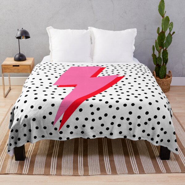 Item preview, Pink and Red Lightning with Spotty Background designed and sold by OneThreeSix.