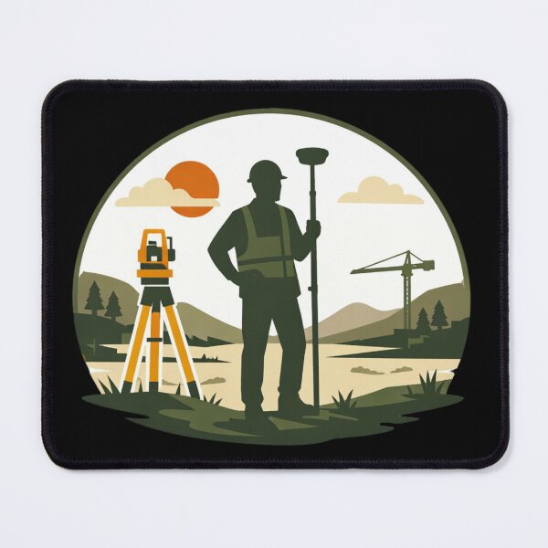 Item preview, Land Surveyor At Work Field Survey Life designed and sold by Virelo.