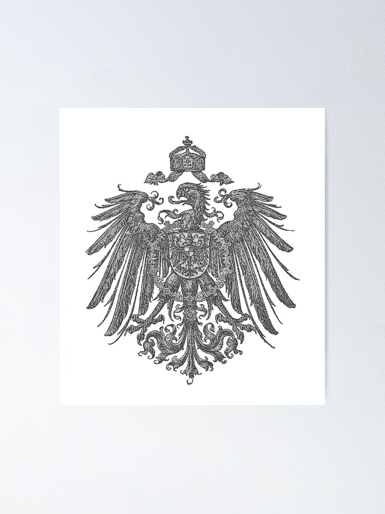 Poster Aigle Imperial Allemand Epoque De 18 A 1918 Par Edsimoneit Redbubble