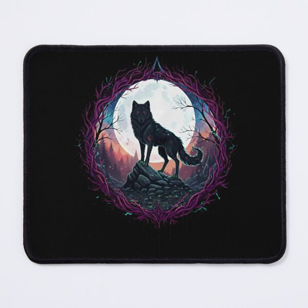 Item preview, Dark Wolf Moon - Spirit Moon Art designed and sold by Magic House.