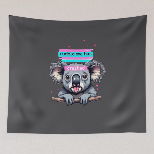 Item preview, Glitch Heart Protocol - Crashed Cuddle Koala designed and sold by Shift-Bloom.