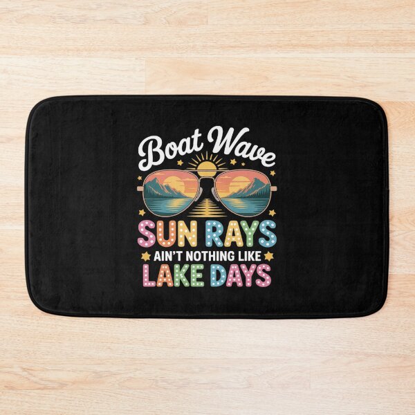 Item preview, Boat Wave Sun Rays Ain't Nothing Like Lake Days Summer  designed and sold by angolinnArt.