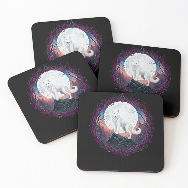 Item preview, Light Wolf Moon - Spirit Moon Art designed and sold by Magic  House.