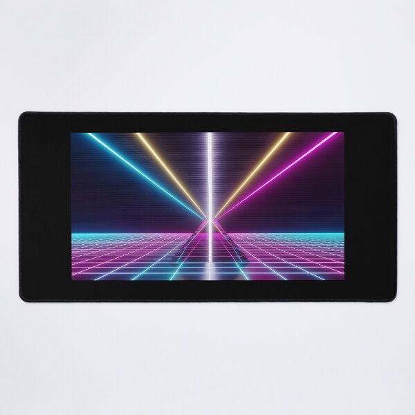 Item preview, Neon Laser Beam Pyramid - Abstract Darkwave Reflection designed and sold by powersunlight.