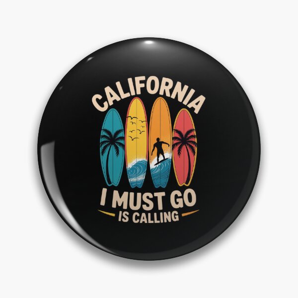 Item preview, California Is Calling I Must Go Summer Beach designed and sold by angolinnArt.