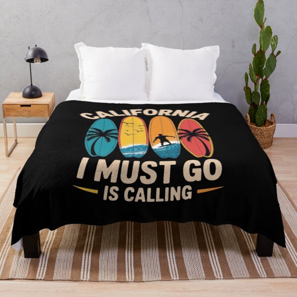 Item preview, California Is Calling I Must Go Summer Beach designed and sold by angolinnArt.