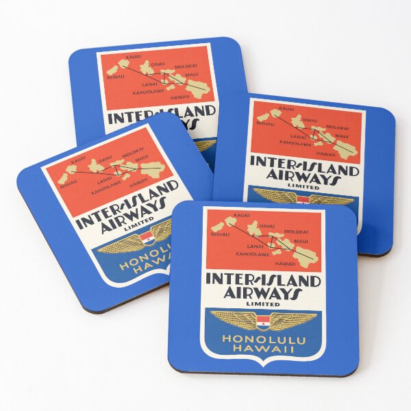 Item preview, Inter-Island Airways - Retro Honolulu Hawaii Design designed and sold by ourkid.