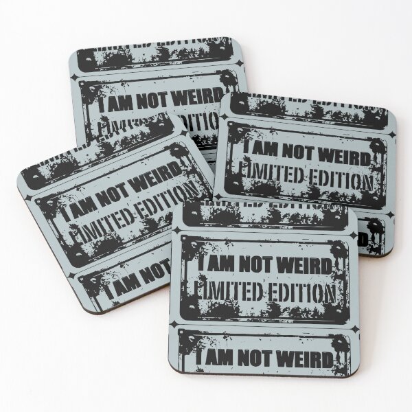 Item preview, I AM NOT WEIRD — LIMITED EDITION (Distressed Metal Plate) designed and sold by RiseAgainArt.