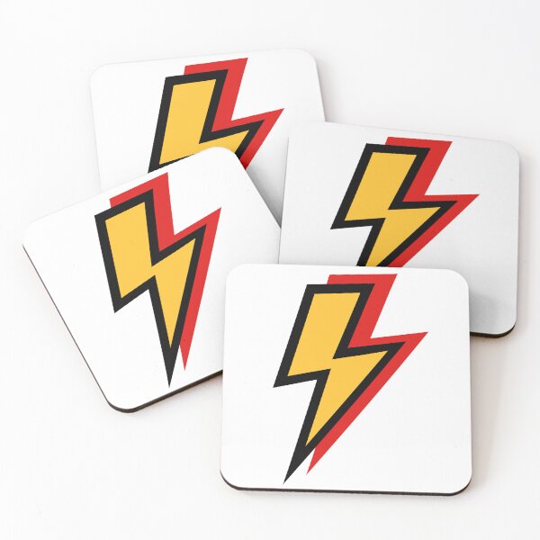 Item preview, Yellow and Red Lightning Bolts designed and sold by OneThreeSix.