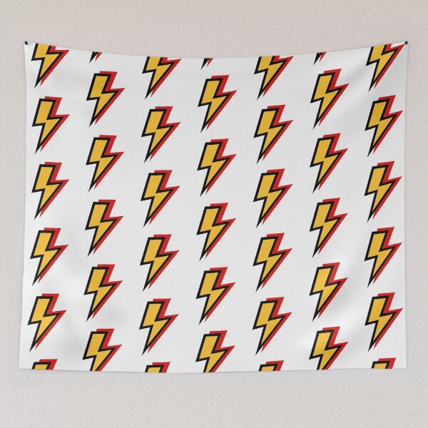 Item preview, Yellow and Red Lightning Bolts designed and sold by OneThreeSix.