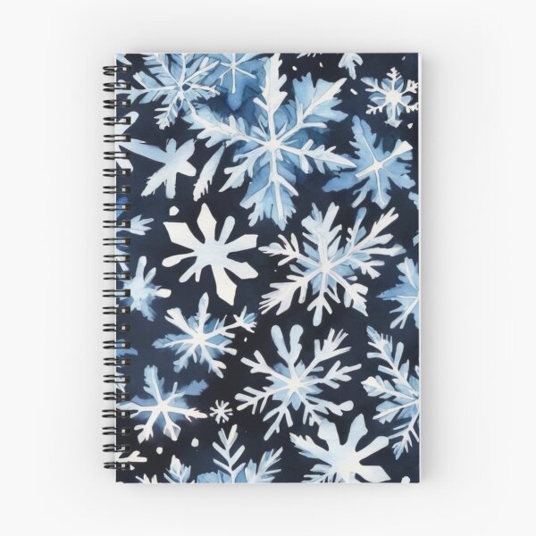 Item preview, Falling Snow Winter Seamless Watercolor Pattern designed and sold by sana designer.