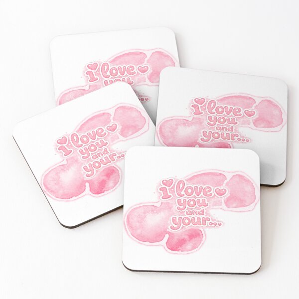 Item preview, I love you and your ... (Happy funny Valentines!) pink designed and sold by HappyCocks.