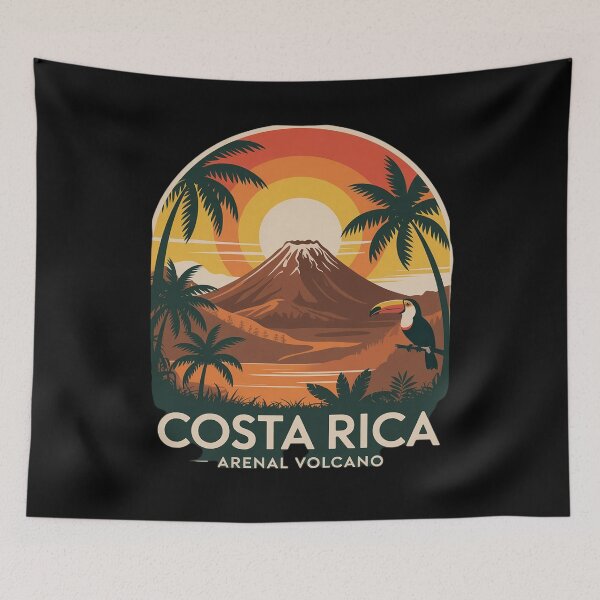 Item preview, Costa Rica Arenal Volcano Travel Beach Summer designed and sold by angolinnArt.