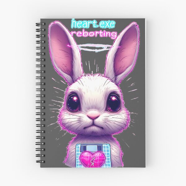 Item preview, Glitch Heart Protocol – Endless Reboot Bunny designed and sold by Shift-Bloom.