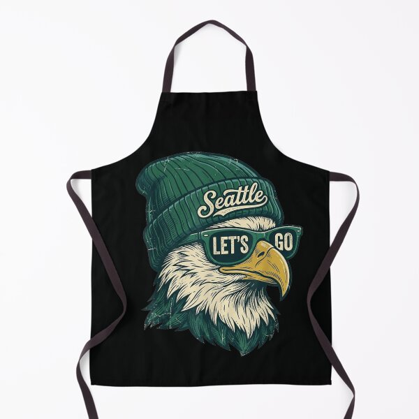 Item preview, Seattle Eagle Wearing Beanie And Sunglasses Cool Hipster Bird City Art designed and sold by BancaJone.