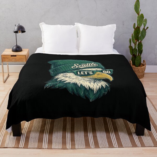 Item preview, Seattle Eagle Wearing Beanie And Sunglasses Cool Hipster Bird City Art designed and sold by BancaJone.