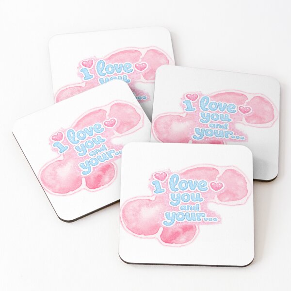 Item preview, I love you and your ... (Happy funny Valentines!) blue designed and sold by HappyCocks.