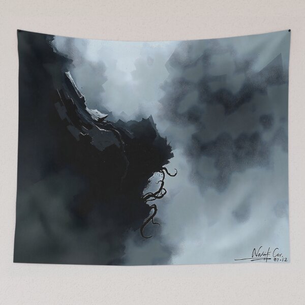 Item preview, Artist Signed Monochrome Painting – Minimalist Fine Art designed and sold by ShadeScapeArt.