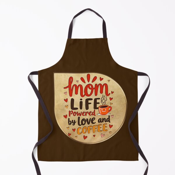 Item preview, Mom Life Powered by Love and Coffee – Badge Style designed and sold by Topoartispp.