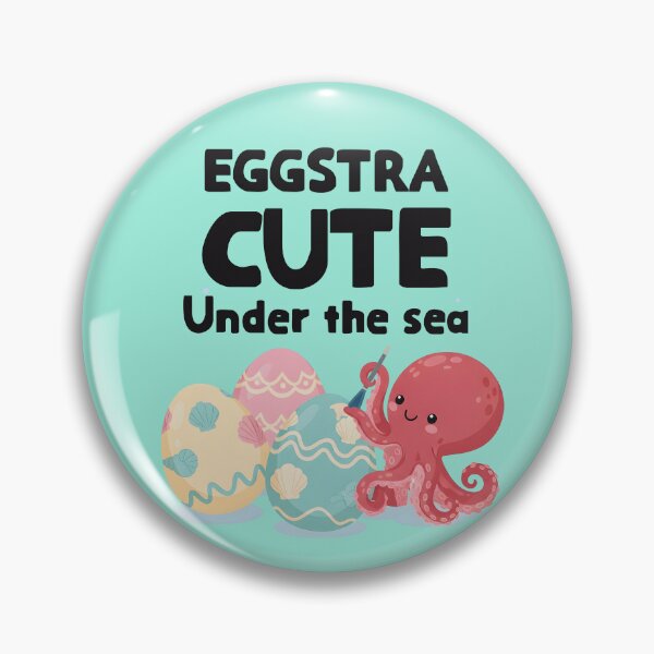 Item preview, Eggstra Cute Under the Sea – Octopus Easter Illustration designed and sold by Sea Gem.