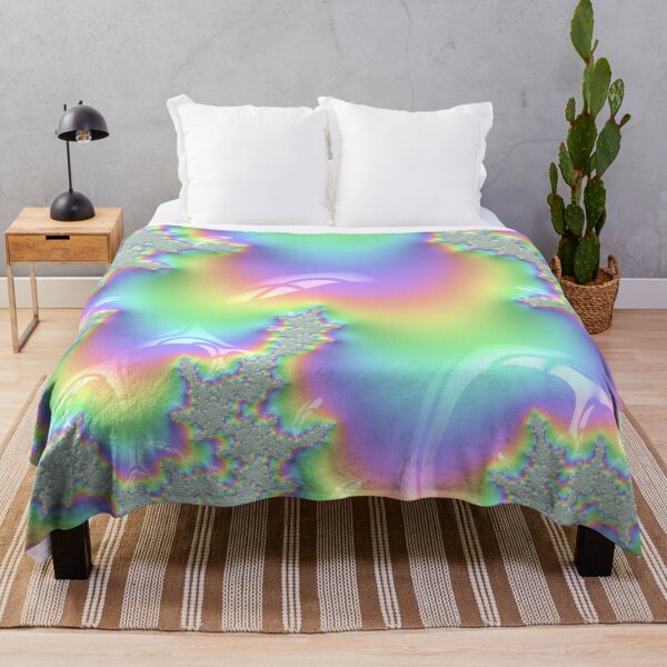 Item preview, Pastel Rainbow Abstract Fractal II Artwork designed and sold by Memes N Lore .