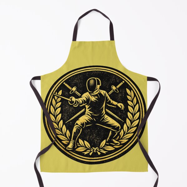 Item preview, Vintage Foil Fencer Crest designed and sold by ChillCharmStudio.