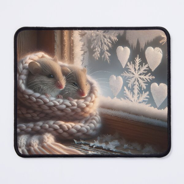 Item preview, Valentine's Love: Cozy Hamster Cuddles designed and sold by ACuriousshoppe.